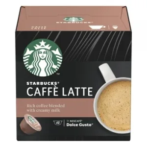 Café con Leche en Cápsulas Starbucks Compatible con Dolce Gusto 12 Ud.