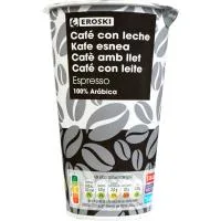 Café con Leche Espresso Eroski, Vaso 250 Ml