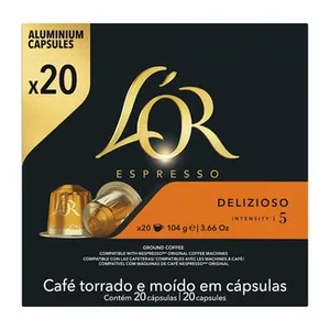 Café Delizioso Intensidad 5 Compatibles con Máquinas Nespresso L'or
