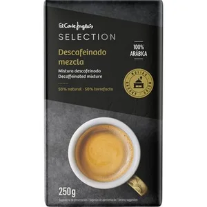 Café Descafeinado Molido Mezcla 100% Arábica  el Corte Ingles Selection 250 G