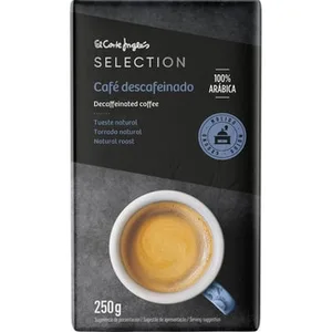 Café Descafeinado Molido Natural 100% Arábica el Corte Ingles Selection