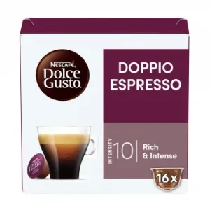 Café Doppio Espresso en Cápsulas Nescafé Dolce Gusto 16 Ud.