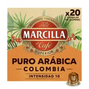 Café en Cápsulas Colombia Marcilla Compatible con Nespresso 20 Ud.