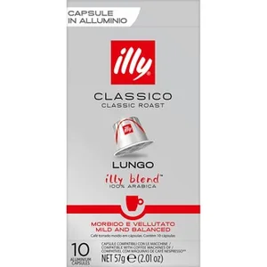 Café Espresso 100% Arábica Classico Lungo Compatibles con Máquinas Nespresso Illy