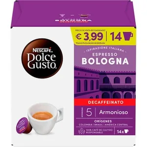 Café Descafeinado Espresso Bologna Intensidad 5 Nescafe Dolce Gusto