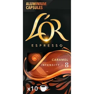 Café Espresso con Sabor a Caramelo Flavours Collection Compatibles con Máquinas Nespresso L'or Espresso