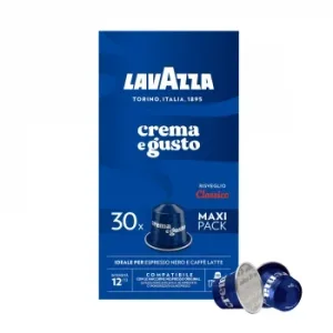Café Espresso Crema e Gusto en Càpsulas Lavazza Compatible con Nespresso 30 Ud.