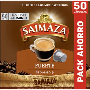 Café Espresso Fuerte Intensidad 9 Pack Ahorro Compatibles con Máquinas Nespresso Saimaza