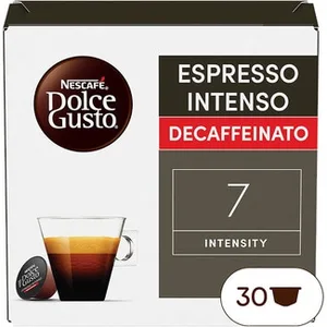 Café Espresso Descafeinado Intenso de Colombia y Vietnam Intensidad 7 Nescafe Dolce Gusto