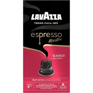 Café Espresso Maestro Classico 100% Arábica Intensidad 9 Compatibles con Máquinas Nespresso Lavazza