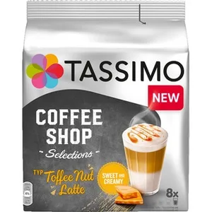 Café Espresso Sabor Caramelo con Nueces y con Suave Espuma de Leche Coffe Shop Tassimo