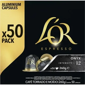 Café Intensidad 12 Onyx Compatibles con Máquinas Nespresso L'or Espresso