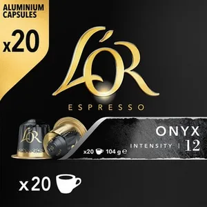 Café Intensidad 12 Onyx Compatibles con Máquinas Nespresso L'or Espresso