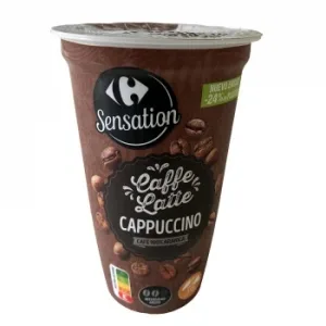 Café Latte Cappuccino Carrefour Sensation sin Gluten 250 Ml.