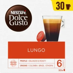 Café Lungo Premium Arábica en Cápsulas Nescafé Dolce Gusto 30 Ud.