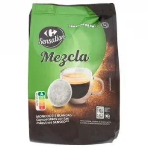 Café Mezcla Monodosis Carrefour Sensation Compatible con Senseo 32 Unidades de 7 G.