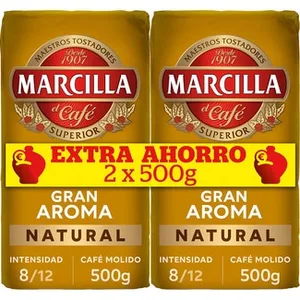 Café Molido Natural Pack 2  Marcilla 500 G