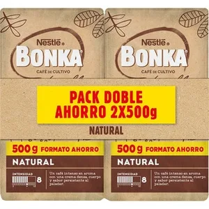 Café Molido Natural de Cultivo Sostenible Pack 2 Bonka