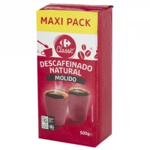 Café Molido Natural Descafeinado Carrefour Classic 500 G.