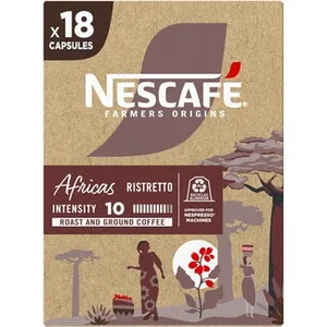 Café Ristretto Arábica-robusta Intensidad 10 Africas Compatibles con Máquinas Nespresso Nescafe Farmers Origins