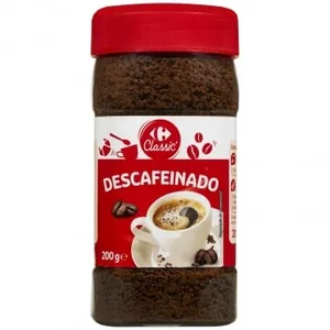 Café Soluble Descafeinado Carrefour Classic 200 G.