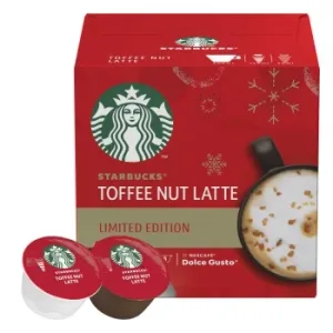 Café Toffee Nut Latte en Cápsulas Starbucks Compatible con Dolce Gusto 12 Ud.