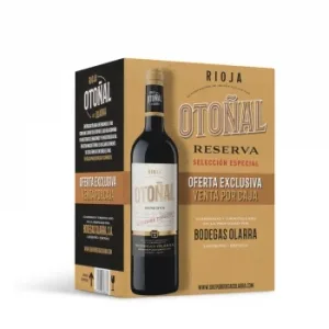 Caja de 6 Botellas Vino Tinto Reserva Tempranillo Otoñal D.o.ca Rioja 75 Cl.