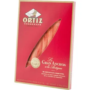 Caja Roja Anchoas del Cantábrico en Aceite de Oliva Ortiz
