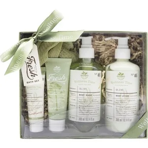 Caja Wellness Time Olive con Body Wash + Body Lotion + Crema de Manos + Body Scrub Becasan Nature