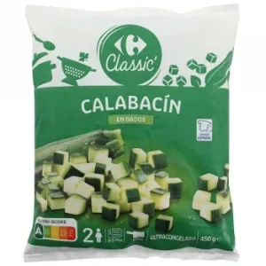 Calabacín en Dados Carrefour 450 G.