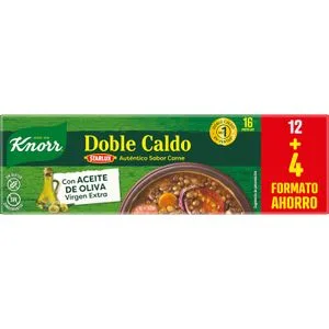 Caldo de Carne Deshidratado 16 Pastillas 160 Gr