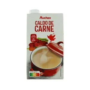 Producto Alcampo Caldo de Carne sin Gluten y sin Grasa Brick 1 L. 1000 ML