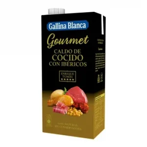 Caldo de Cocido con Ibéricos Gourmet Gallina Blanca sin Gluten Brik 1 L.