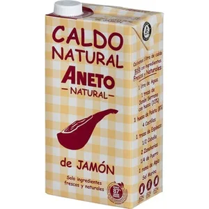 Caldo de Jamón 100% Natural sin Gluten y sin Lactosa  Aneto 1 L