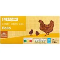 Caldo de Pollo Eroski, Brik 1 Litro