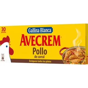 Caldo de Pollo bajo en Grasa, sin Gluten 30 Pastillas Avecrem