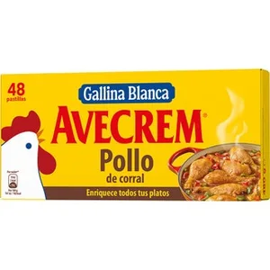Caldo de Pollo bajo en Grasa, sin Gluten 48 Pastillas Avecrem