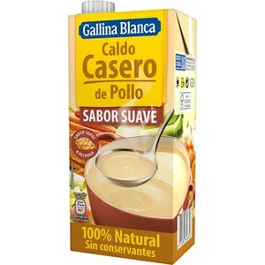 Caldo de Pollo Casero 100% Natural Suave Gallina Blanca