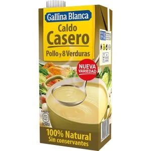 Caldo de Pollo con 8 Verduras 1 L