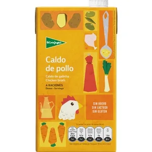 Caldo de Pollo con Aceite de Oliva Virgen Extra sin Gluten el Corte Ingles