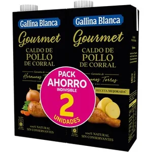 Caldo de Pollo de Corral Gourmet Pack Gallina Blanca