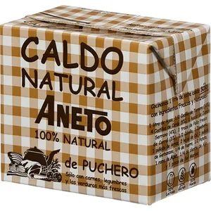 Caldo de Puchero 100% Natural sin Gluten y sin Lactosa  Aneto 500 ML