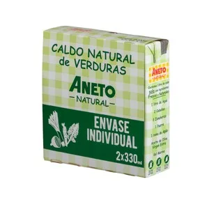 Aneto Caldo de Verduras Natural Aneto 2 X 330 Ml. 660 ML