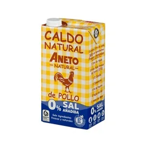 Aneto Caldo Natural de Pollo 0% Sal 1 L 1000 ML