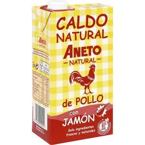 Caldo Natural de Pollo con Jamón 1 L