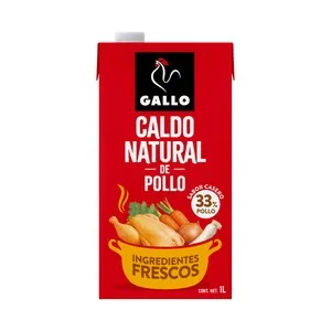 Gallo Caldo Natural de Pollo, Elaborado con Ingredientes Frescos 1 L. 1000 ML