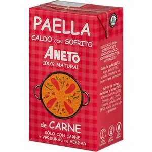 Caldo para Paella de Carne y Verduras con Sofrito 100% Natural Aneto