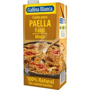 Caldo para Paella Fácil Mixta sin Gluten Gallina Blanca