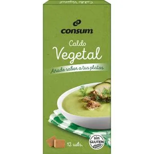 Caldo Vegetal 12 Pastillas 120 Gr