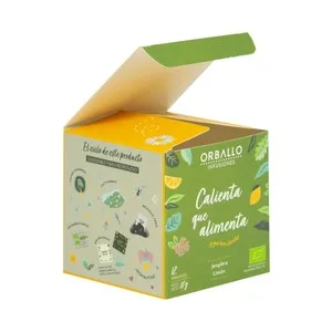 Orballo Calienta que Alimenta Infusión Ecológica de Jenjibre y Limón 12 Uds.
